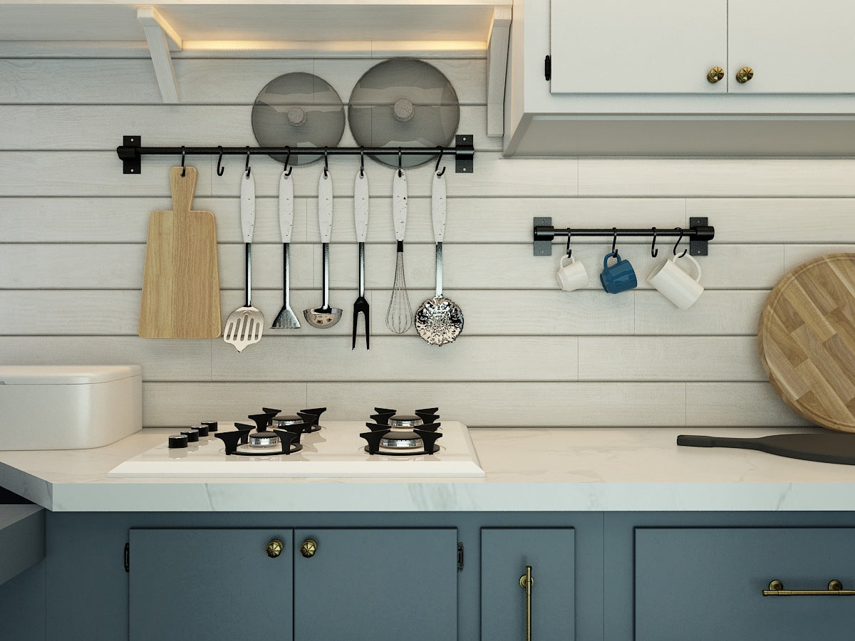 No-hole Kitchen Storage Rack Household Multi-function Aluminum Hook Bathroom Hanging Towel Hanger VL-0153