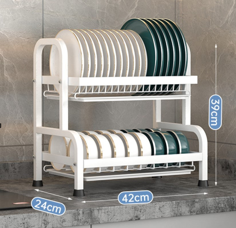 Multifunction Under Sink Organizer Main Stander with 2 Tier Cabinet Baskets Storage for Bathroom Kitchen VL-0135