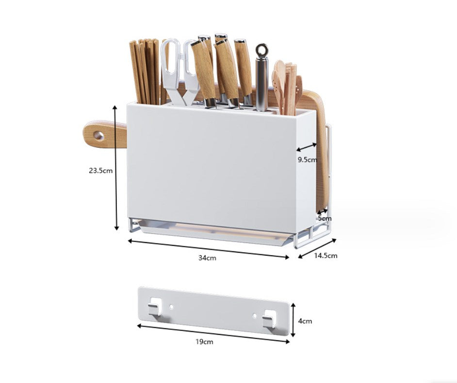 Hot Selling Scissor Kitchen Storage Organizer Holder Knife Rack Kitchenware Stand With Slots For Shears VL-0276