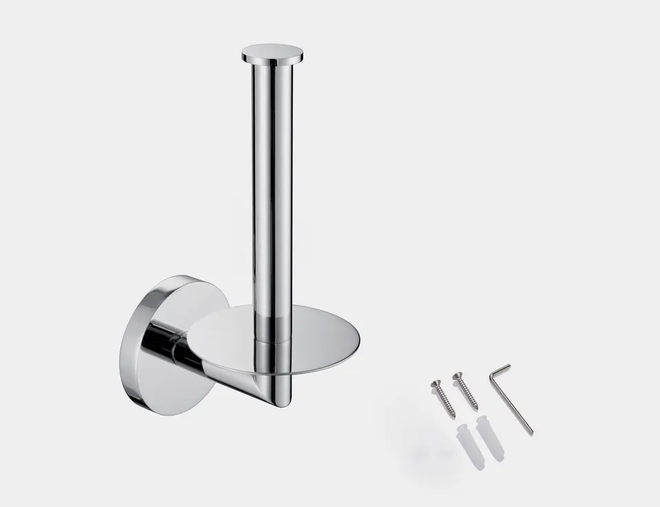 Bathroom Kitchen Washroom Wall Mount SUS 304 Stainless Steel WC Kitchen Toilet Roll Paper Holder VL-0040