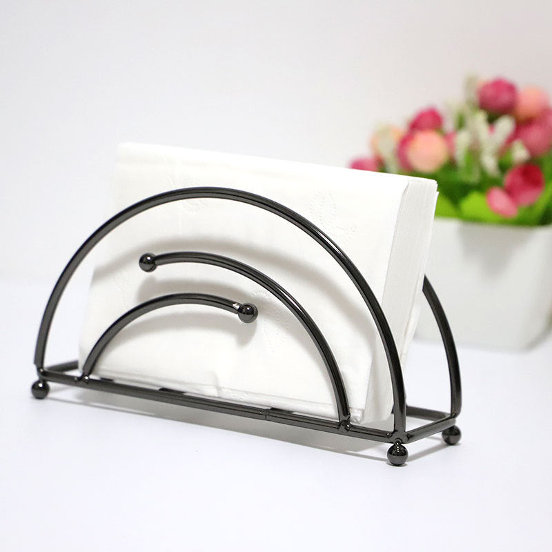 New Design Freestanding Tissue Dispenser Paper Napkin Holder Metal Flat Napkin Holder For Table VL-