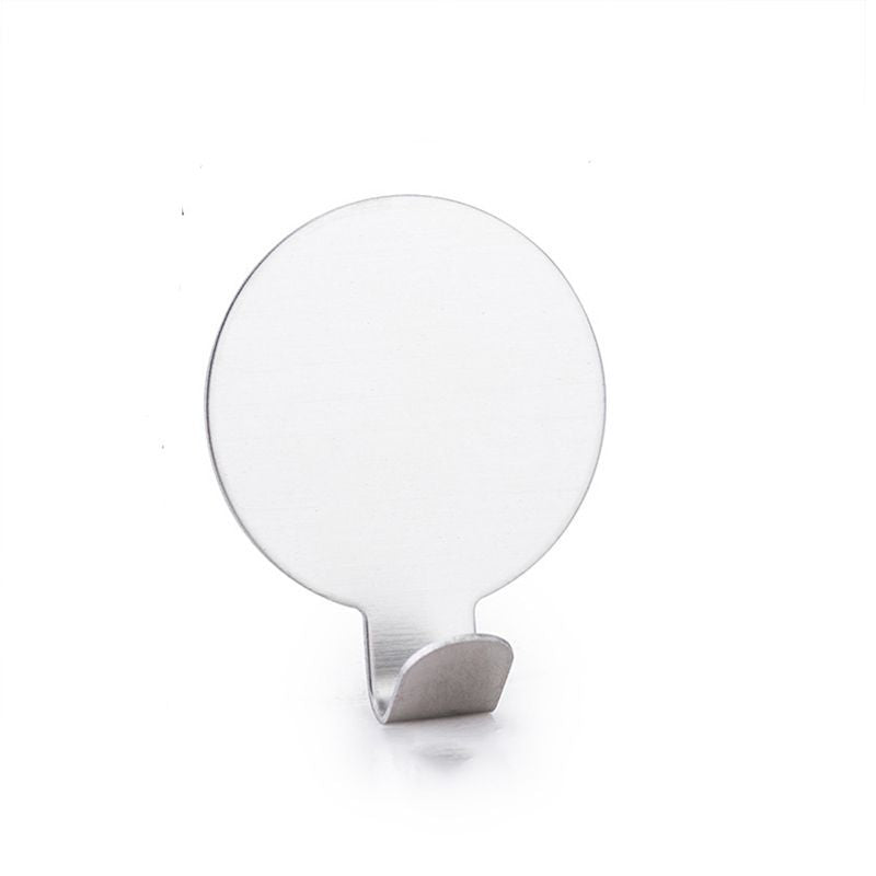 Home Bathroom Office Hooks Stainless Steel Round Adhesive Wall Coat Hook VL-0092