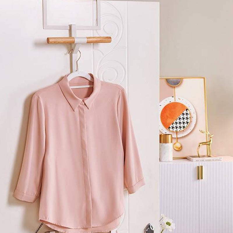 Household Wall Mounted Single Backpack Rack Key Towel Clothes Hat Headphone Holder Metal White Hooks VL-0400