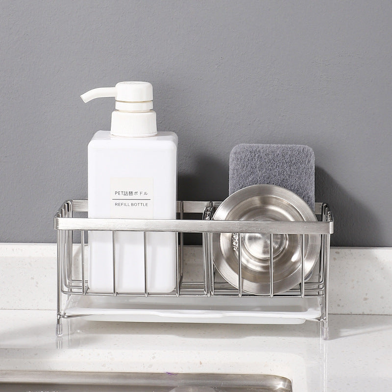 Sink Shelf Kitchen Sinks Organizer Soap Sponge Holder Sink Drain Rack Storage Basket Kitchen Accessories Tool VL-0234