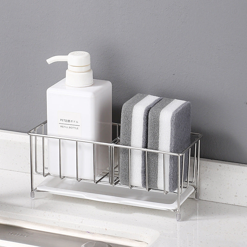 Sink Shelf Kitchen Sinks Organizer Soap Sponge Holder Sink Drain Rack Storage Basket Kitchen Accessories Tool VL-0234