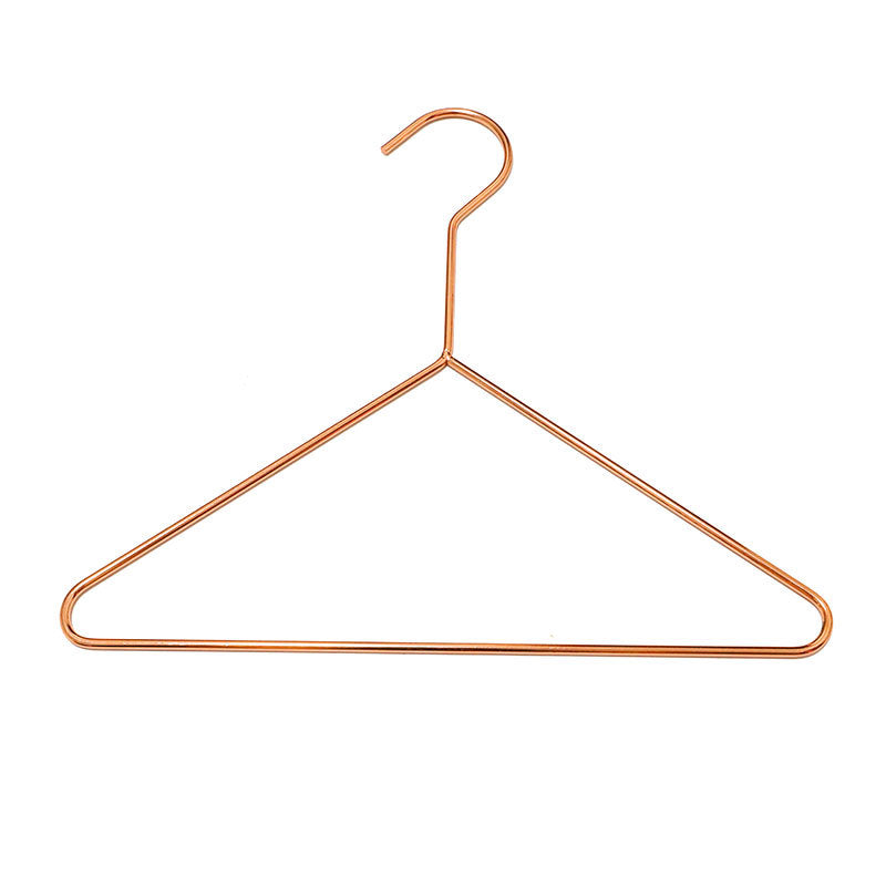 High Quality Metal Hanger Gold Triangle Shape Color Iron Art Clothes Hanger Nordic Style Kids Hanger For Babies VL-0485