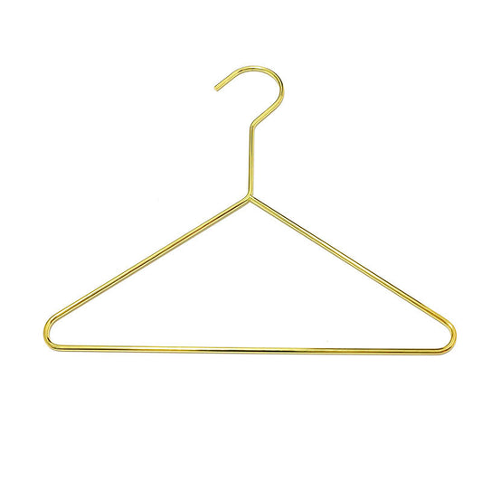 High Quality Metal Hanger Gold Triangle Shape Color Iron Art Clothes Hanger Nordic Style Kids Hanger For Babies VL-0485