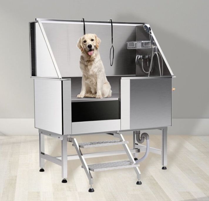 Heavy Duty Pet Grooming Bath Tub 304 Stainless Steel Dog Bath Tub Grooming for Spa VL-0535