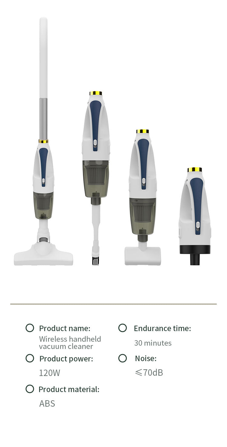 In Stock Rechargeable Floor Cleaner With Three Brush Heads Wireless Handheld Vacuum Cleaner for Home and Car VL-0511