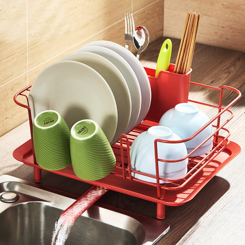 Kitchen Tableware Drain Rack Dish Drying Rack Storage Mug Basket Holders VL-0392