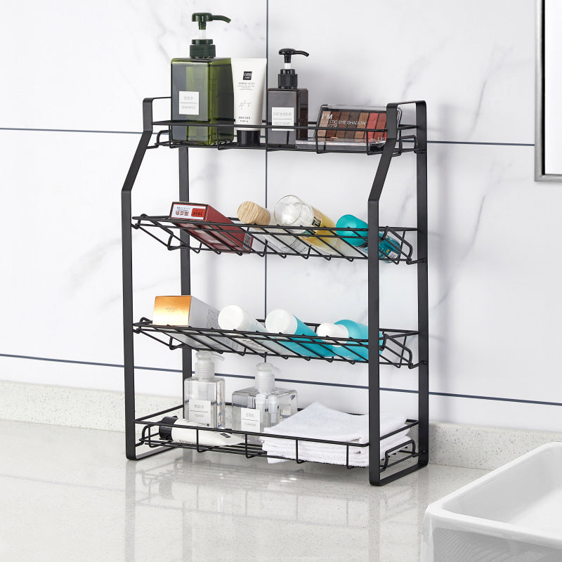 Standing Rack Bathroom Countertop Storage Shelf Cosmetic Organizer Holder Kitchen Spice Rack VL-0425