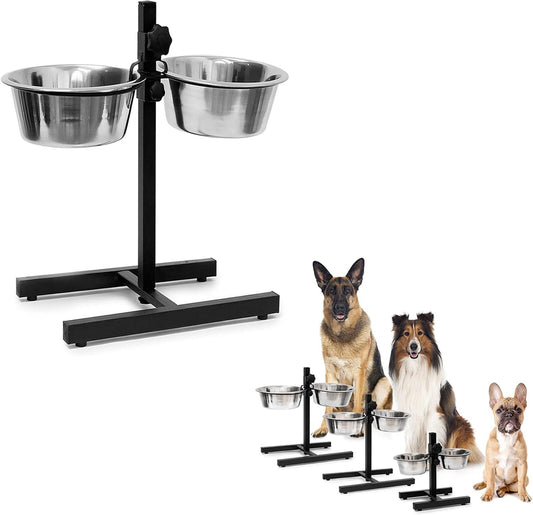 Factory Price Metal Adjustable Elevated Dog Bowls with Stand VL-0529