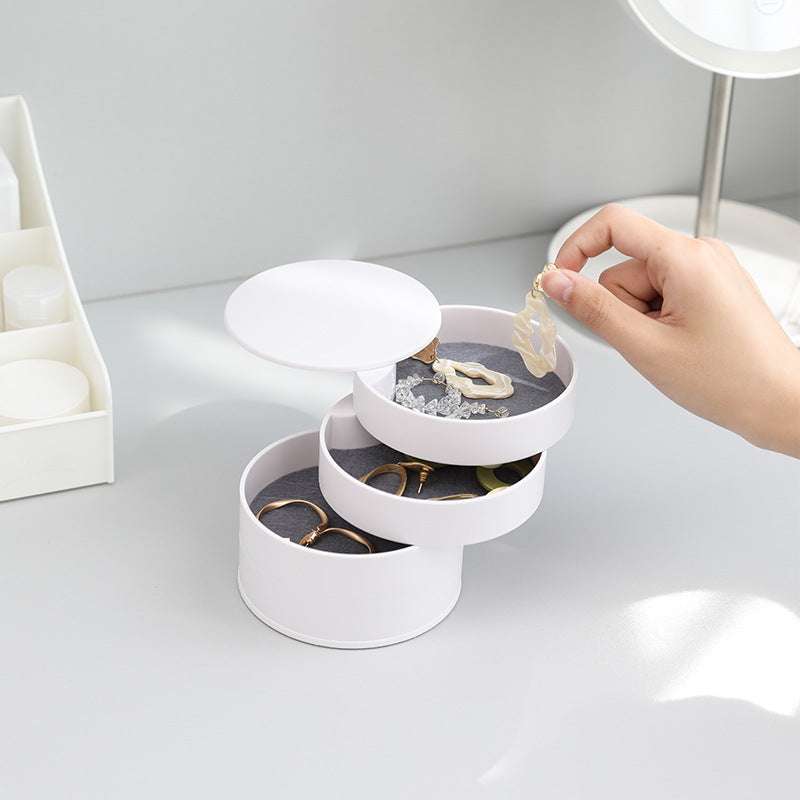 Necklace jewelry storage box minimalist storage rack multifunctional rotating multi-layer jewelry box VL-0432