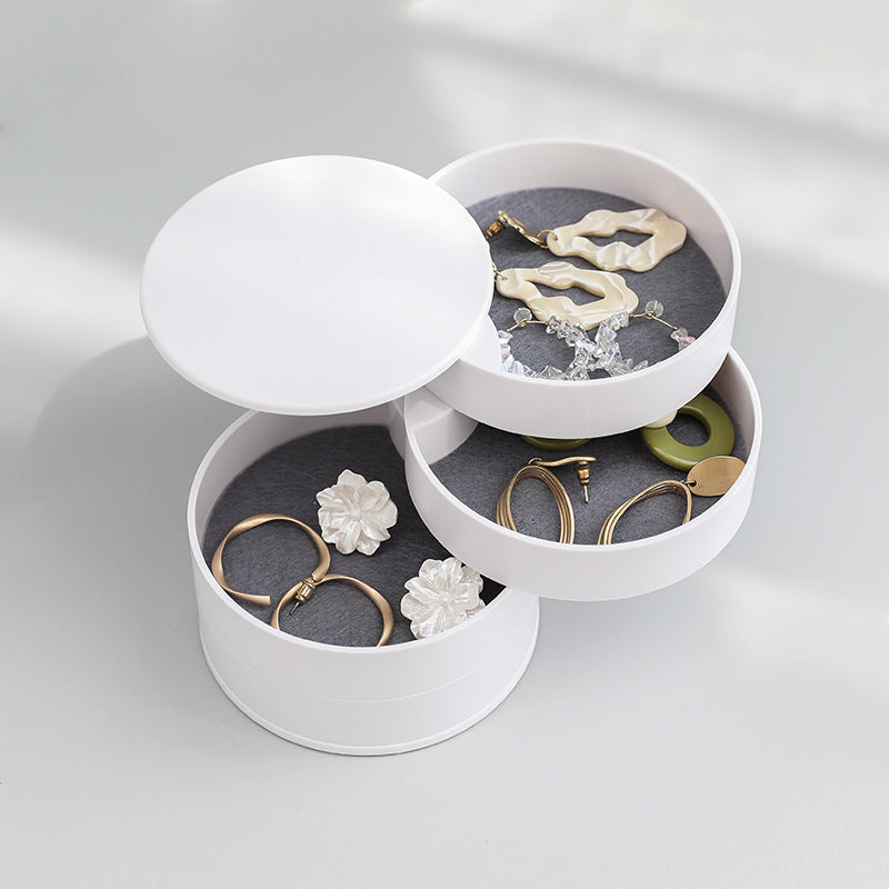 Necklace jewelry storage box minimalist storage rack multifunctional rotating multi-layer jewelry box VL-0432