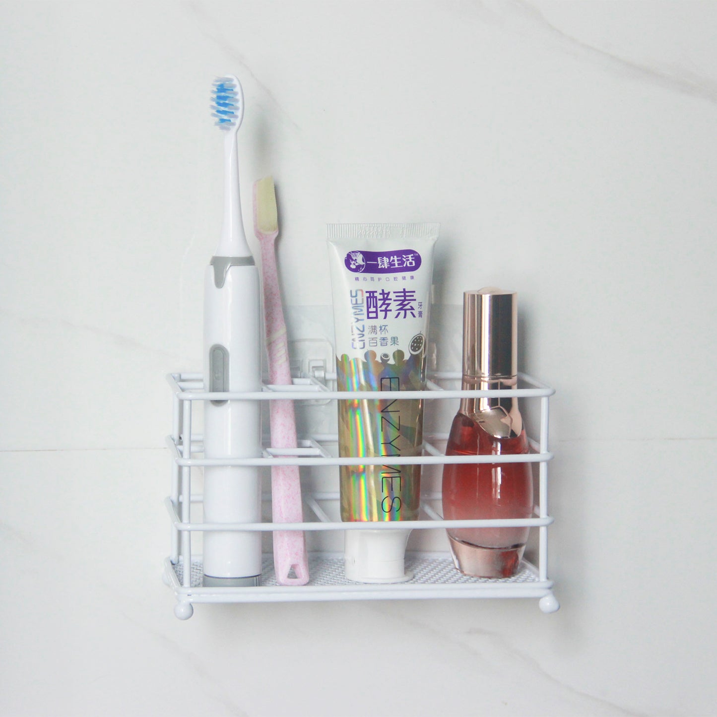 Modern Toothbrush And Toothpaste Holder With Sticker VL-0329