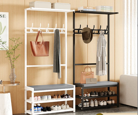 shoe changing furniture storage hanging bag display shelves multipurpose entryway storage shelves VL-0157