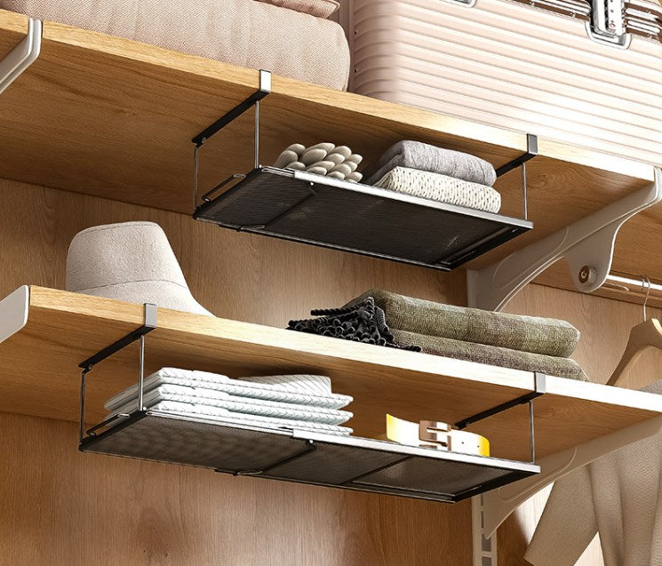 Adjustable Hanging Shoe Rack Under Shelf Organizer Expandable Shoe Rack Cabinet Hanging Organizer VL-0267