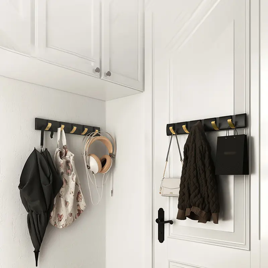 Wall Mounted Folding Rack, Modern Wall Floating Coat Hook Rack Space-Saving Coat Hanger VL-0087