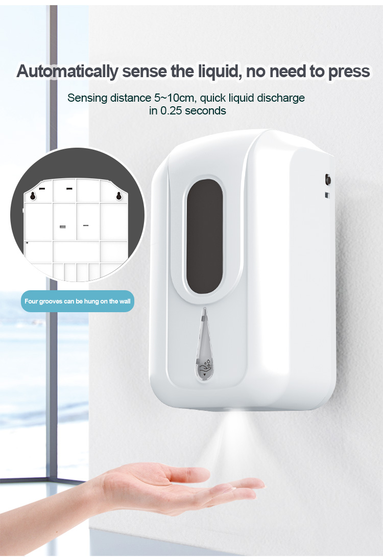 Liquid soap dispenser sensor touchless wall mounted automatic spray soap dispenser VL-0331