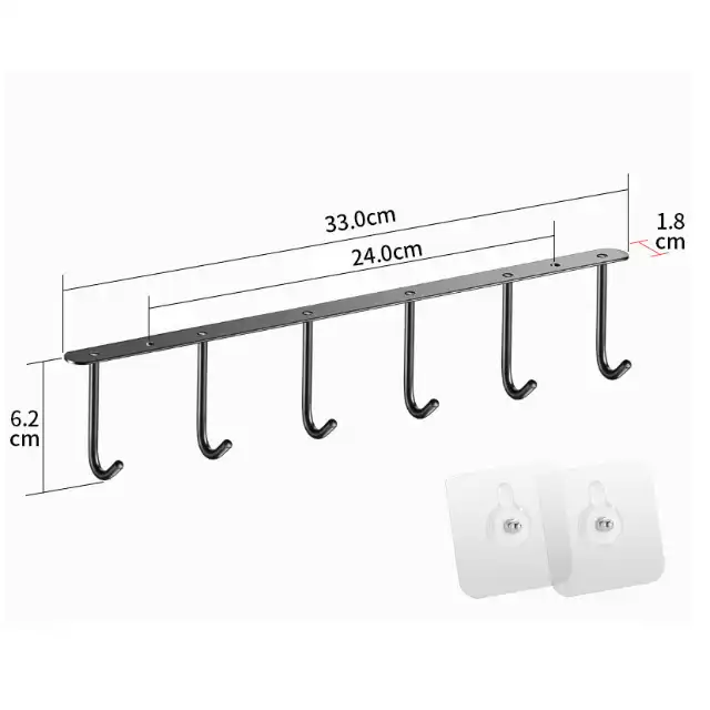 Hooks Kitchen Home Storage Hooks Can Hang Coat Hat Towel Cutlery 304 Stainless Steel Shower Door Hooks VL-0096