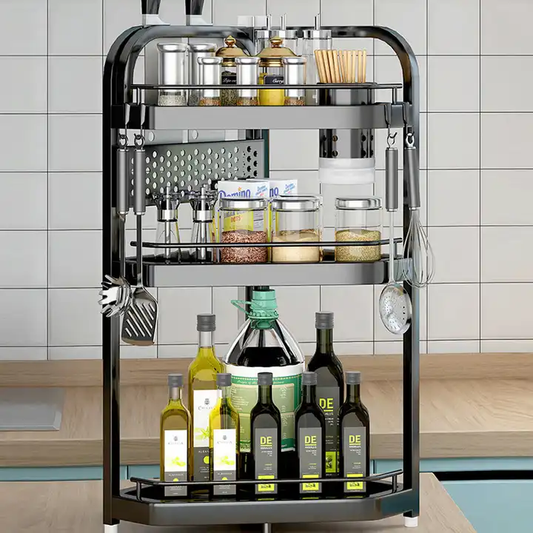 Multi-Functional Multi-Layer Storage Hanging Kitchen Storage Drying Drain Stainless Steel Wall Mounted Dish Rack VL-0132