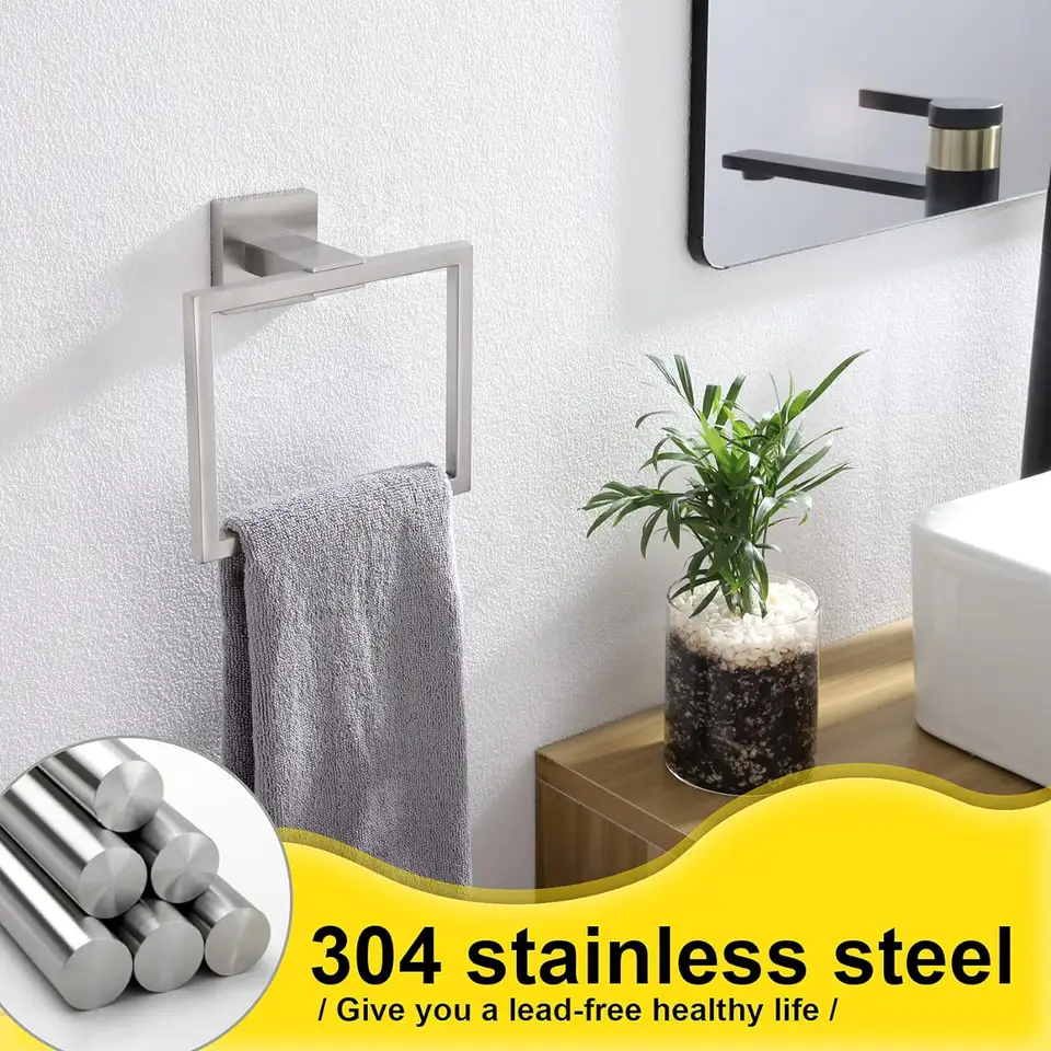 Hot Sell Bath Towel Ring Towel Hanger Bathroom Stainless Steel Bathroom Towel Rack VL-0036