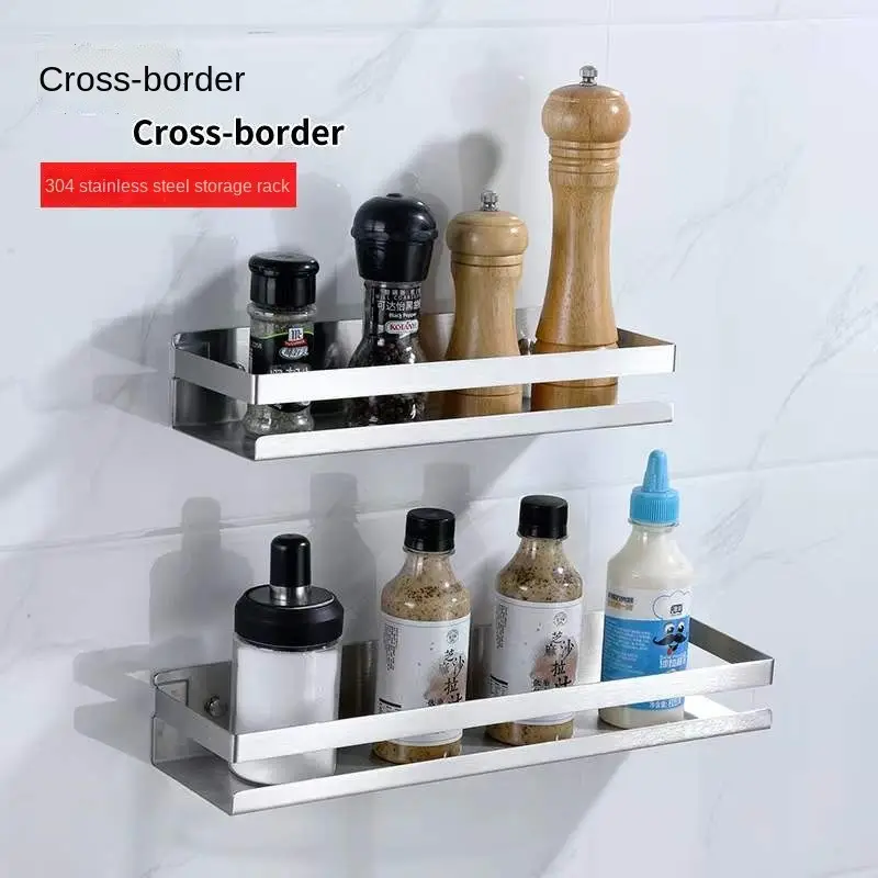 High Quality Durable Using Various Stainless Steel Shelves Metal Shelf Kitchen Spice Rack VL-0017