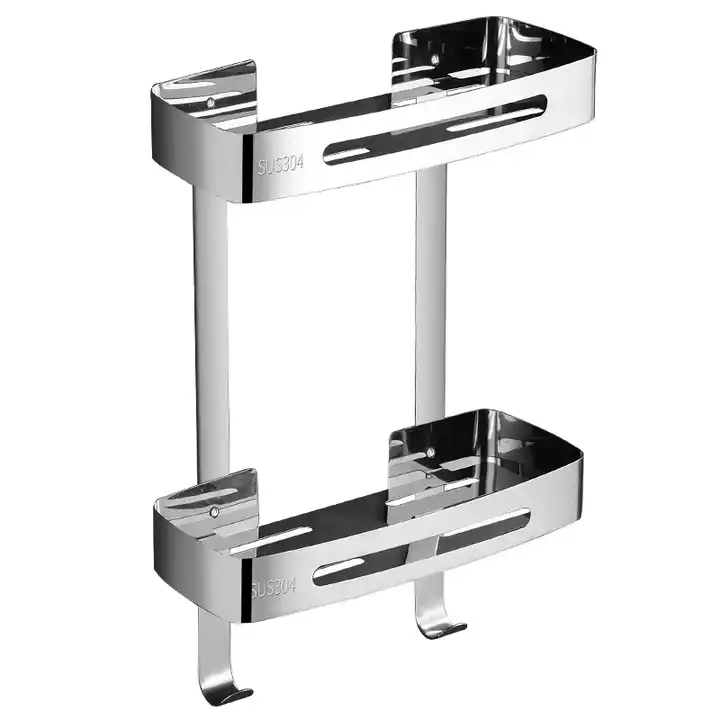 Bathroom wall rack 304 Stainless Steel storage rack no punching bathroom storage rack bathroom accessories VL-0145