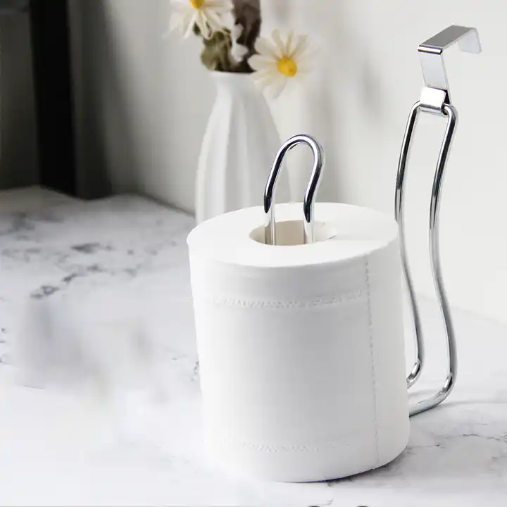 Household Iron Art Roll Paper Holder Toilet Paper Holder God Tool Non punching Hanging Paper Towel Holder VL-0337