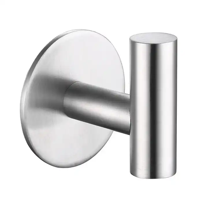 Hots sales 304 stainless steel Round Self Adhesive Hooks Hat Towel Robe Coat Stainless Steel Door wall Hooks Hanger VL-0031