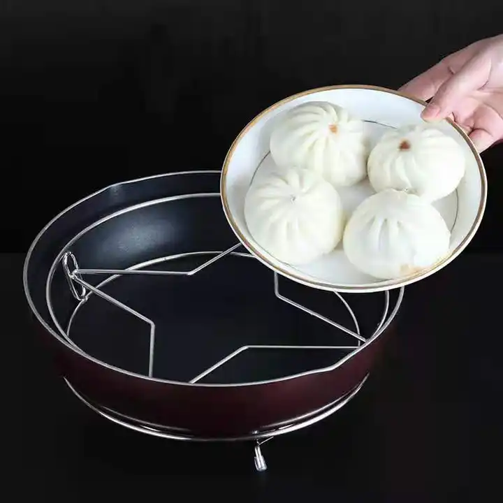 Multifunctional Stainless Steel Kitchen Tools Wok Stand Insulation Anti-scalding Water Household Pot Holder Steamer Rack VL-0208