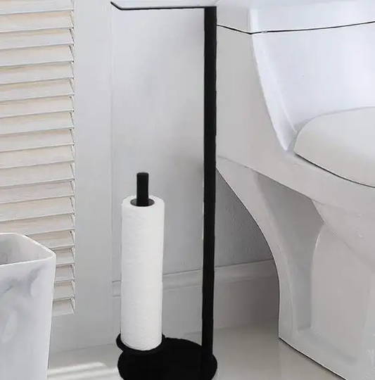 Free Standing Bathroom Toilet Paper Holder Stand Spare Tissue Paper Roll Dispenser Storage with Reserve VL-0173