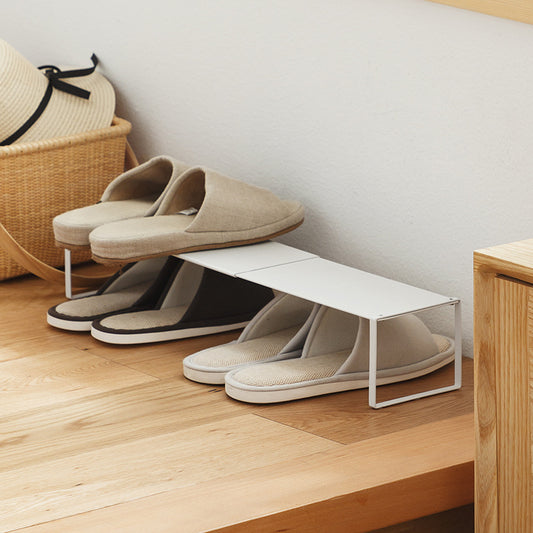 Shoe Cabinet Retractable Shelf Organizing Storage Rack Layered Partition Household Space-Saving Shoe Rack VL-0406