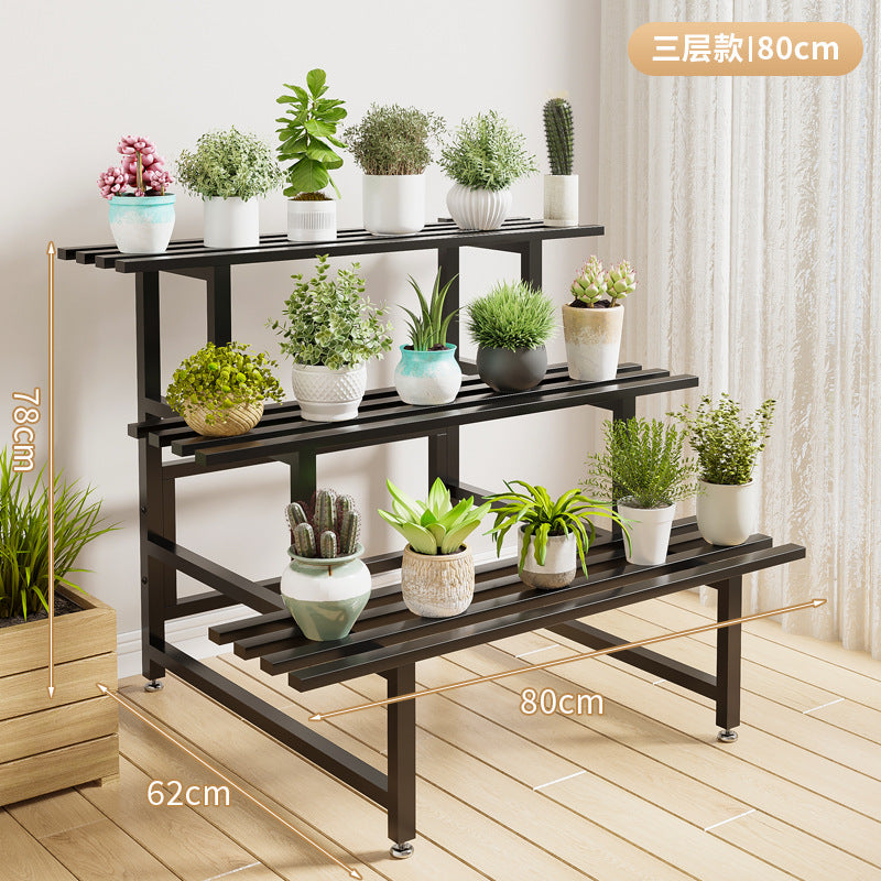 Metal plant stand Garden shelf Suitable for large flower pot rack display stand Indoor and outdoor flower stand VL-0156