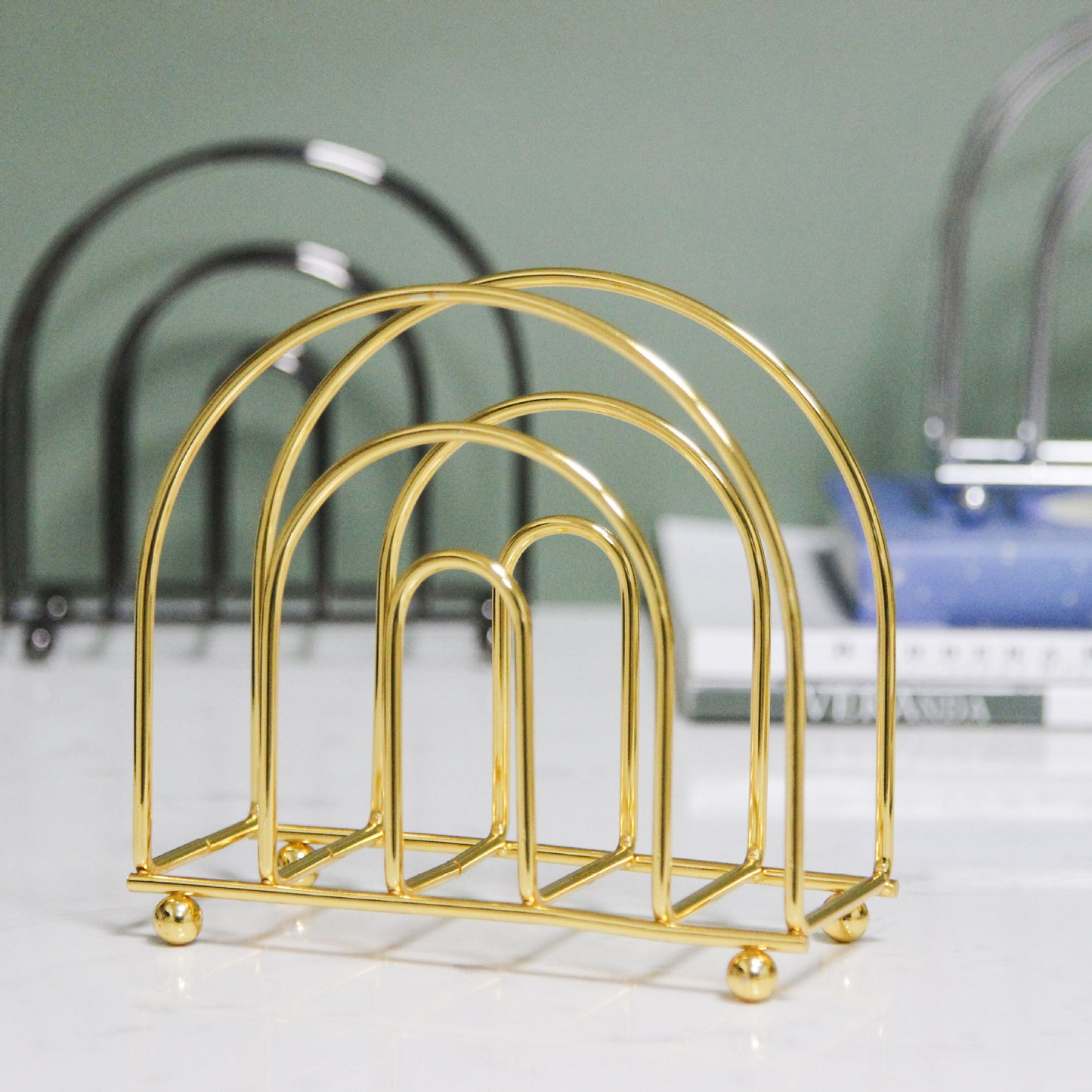 Metal Wire Tissue Holder Restaurant Cafe Home Decor Table Decoration Napkin Holder VL-0247