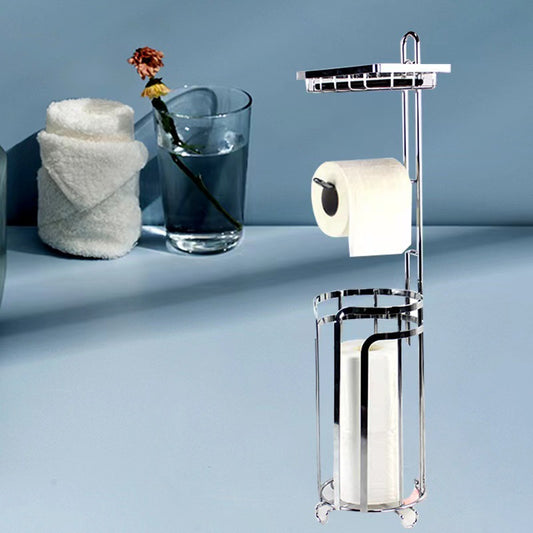 Factory Custom Removable Metal Tissue Stand Rack Toilet Paper Holder Bathroom Storage Rack VL-0318