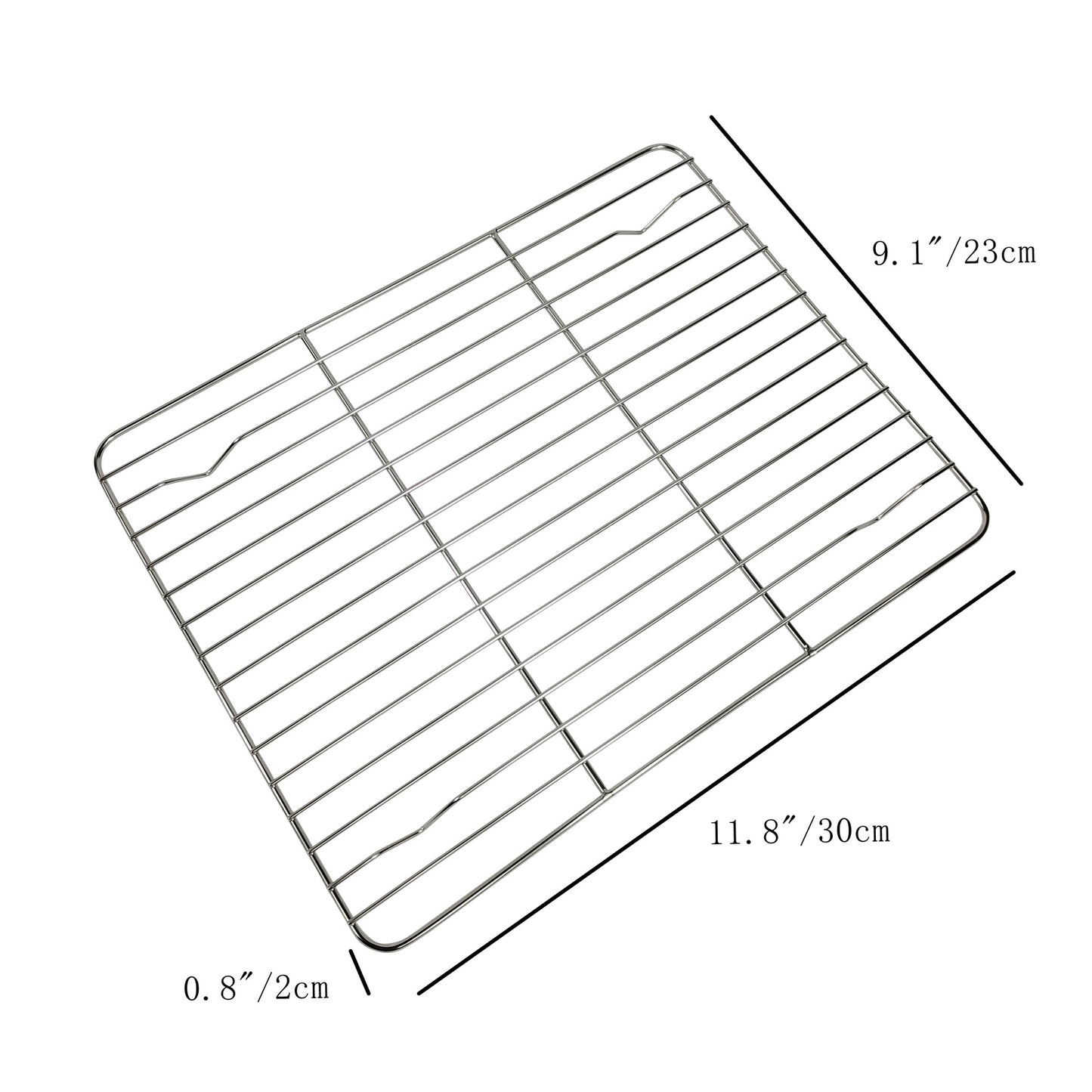 Stainless steel rectangle shaped household kitchen outdoor BBQ mesh barbecue grill baking bread cake plate shelf cooling rack VL-0339