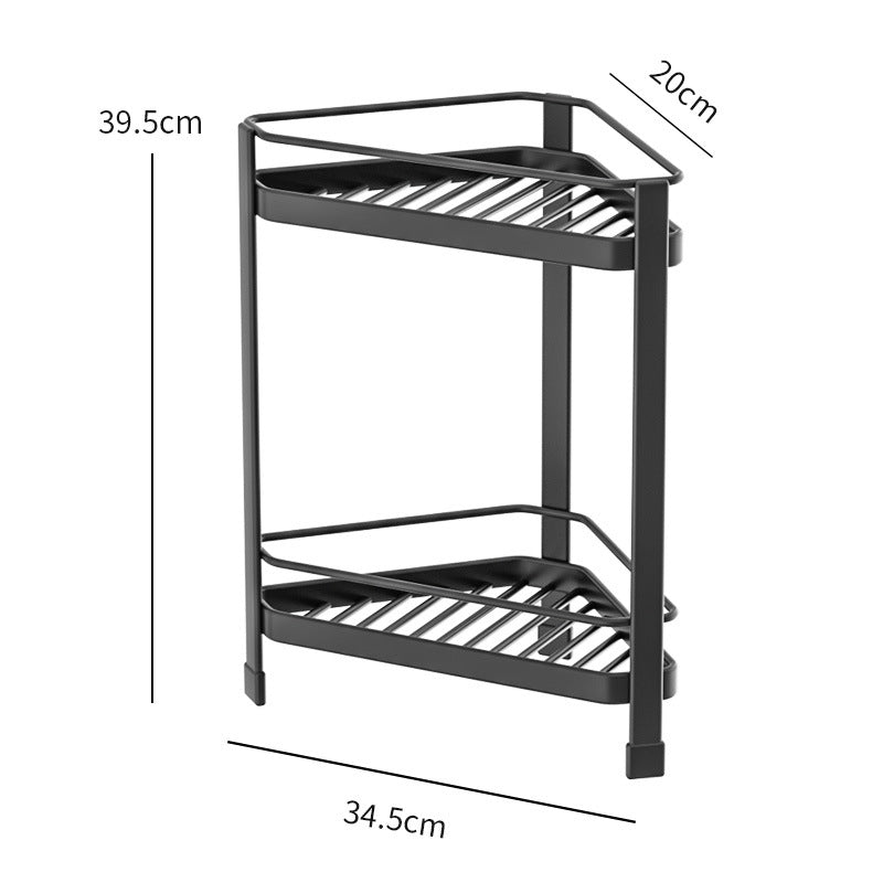 Multifunctional household kitchen storage organizer bathroom rack metal stand corner rack VL-0225