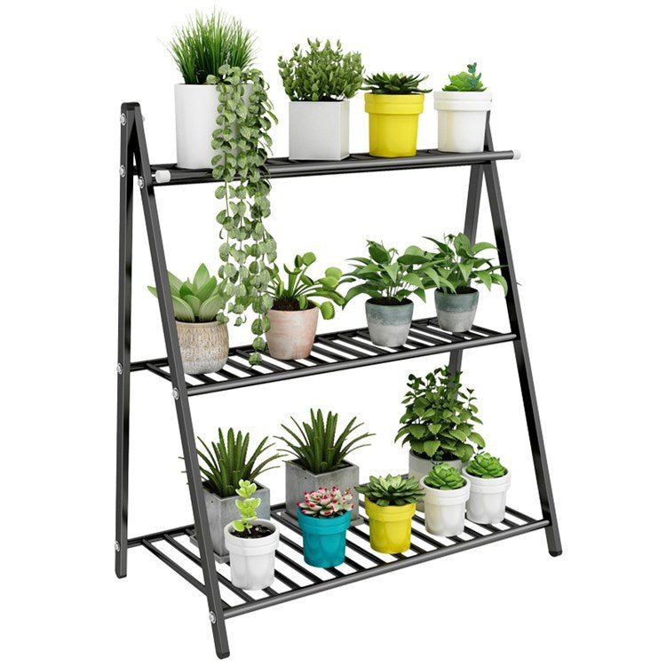 Flower Stand Pots Tray Iron Plant Shelves Planter Display Rack shoe rack Storage Holder Shelf Balcony Garden Decoration VL-0487