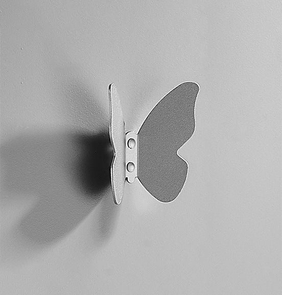 Nordic Creative Decorative Butterfly Hook Bedroom Door Space Aluminium Coat Clothes Wall Mount Black butterfly hook VL-0068