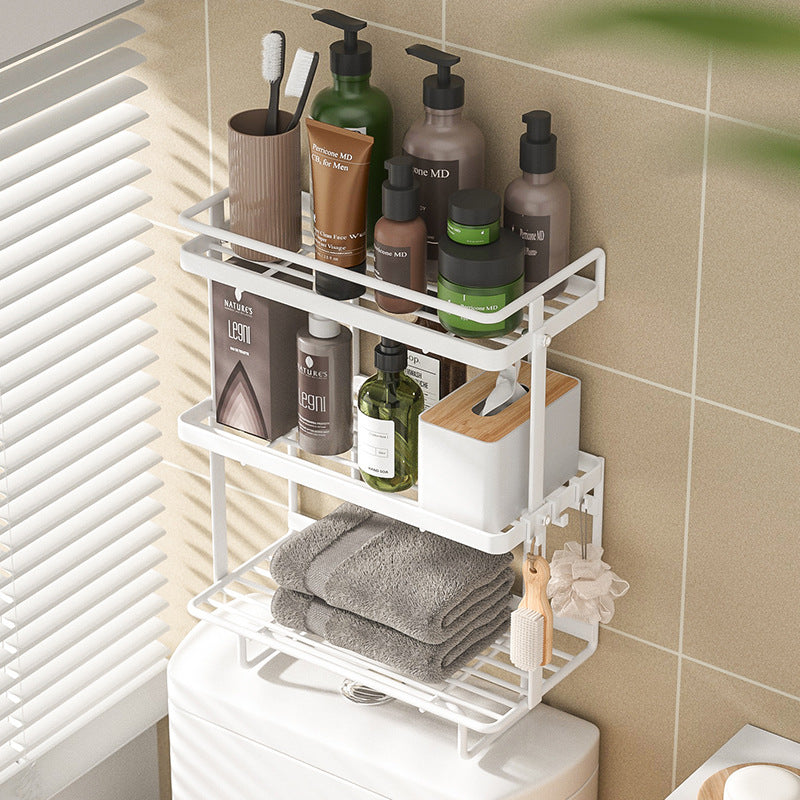 3 Tier Over The Toilet Shelf Bathroom Organizer Multifunctional Toilet Rack No Drilling Space Saver VL-0231