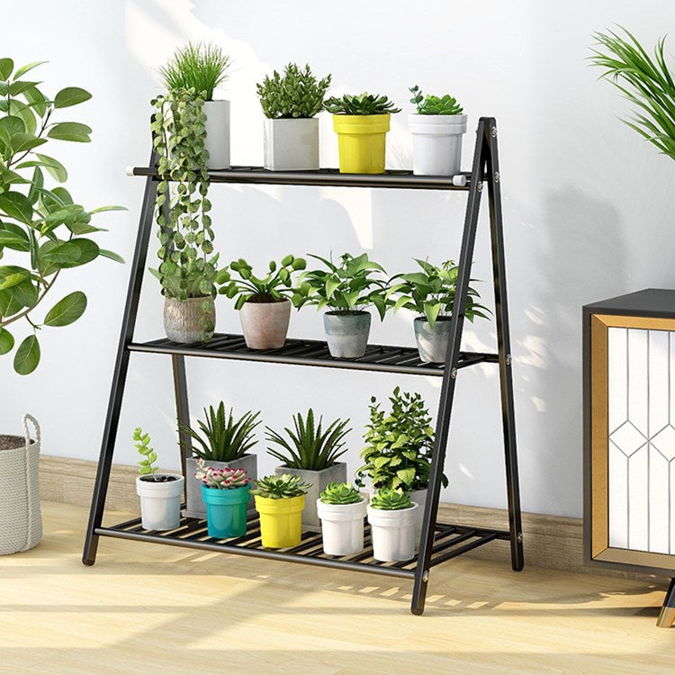 Flower Stand Pots Tray Iron Plant Shelves Planter Display Rack shoe rack Storage Holder Shelf Balcony Garden Decoration VL-0487