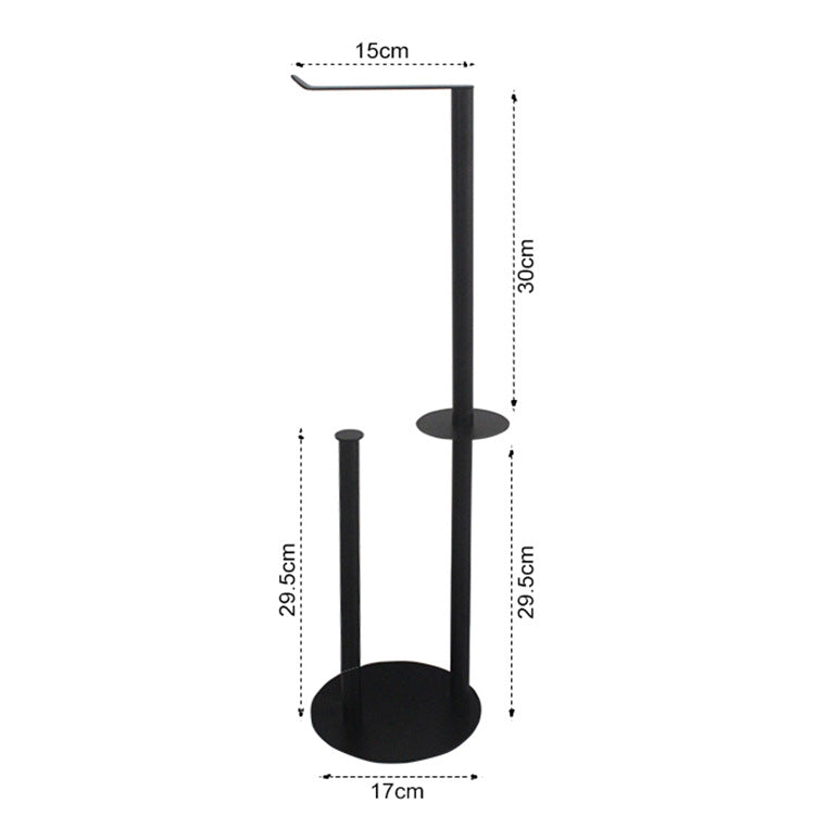 Free Standing Bathroom Toilet Paper Holder Stand Spare Tissue Paper Roll Dispenser Storage with Reserve VL-0173