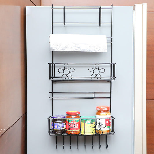 Kitchen Organizer Storage Wall-Mount Spice Racks Hanging Magnetic Refrigerator Storage Rack VL-0314