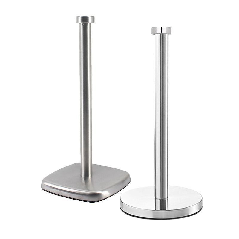 Stainless Steel Paper Towel Holder Countertop Kitchen Towel Holder with Heavy Base Design VL-0170