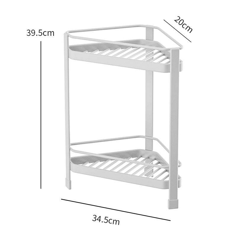 Multifunctional household kitchen storage organizer bathroom rack metal stand corner rack VL-0225