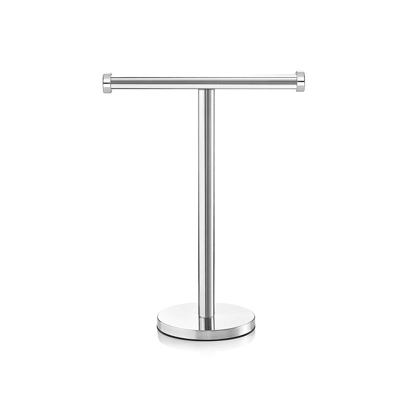 T-Shape Towel Rail SUS304 Stainless Steel Towel Rail For Bathroom Kitchen or Vanity Basin Black Standing Towel Rack VL-0181