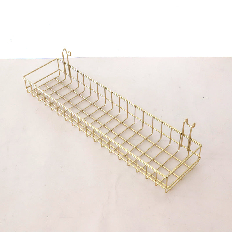 Metal Wall Hanging Wire Storage Mesh Rack Basket Mail Holder Basket Decor For Home VL-0484