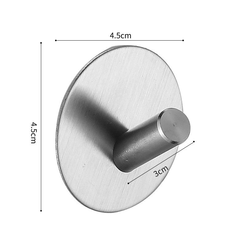 Adhesive Hooks, Towel Hooks Heavy Duty Wall Hook for Hanging with SUS304 Stainless Steel for Shower Bathroom Kitchen Office VL-0012