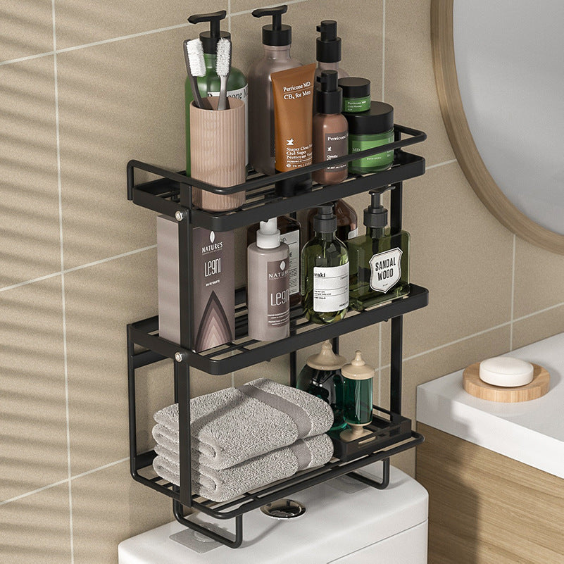 3 Tier Over The Toilet Shelf Bathroom Organizer Multifunctional Toilet Rack No Drilling Space Saver VL-0231